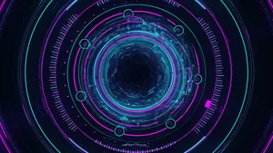 A Digital Circle Wallpaper