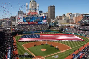 A Dynamic Capture Of Progressive Field, Home Of The Cleveland Indians Wallpaper