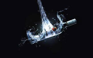 A Dynamic Splash Of Bacardi Vodka Wallpaper