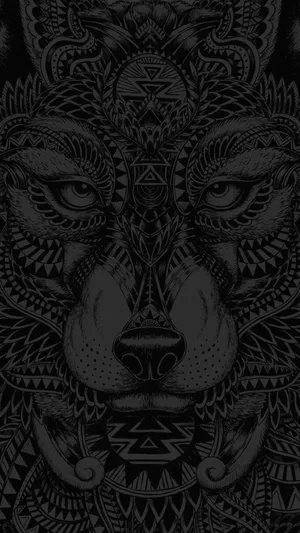 A Fantastical Primitive Landscape Wallpaper