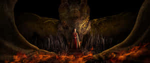 A Fearsome Dragon In A Stunning 3440x1440 Resolution. Wallpaper