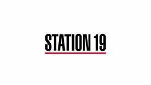 A Fiery Depiction Of The Station 19 Tv Show Logo Wallpaper