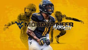 A Football Player With The Words Mountaineer Hearthstone On It Wallpaper