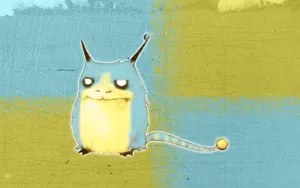A Friendly Blue And Yellow Monster Wallpaper