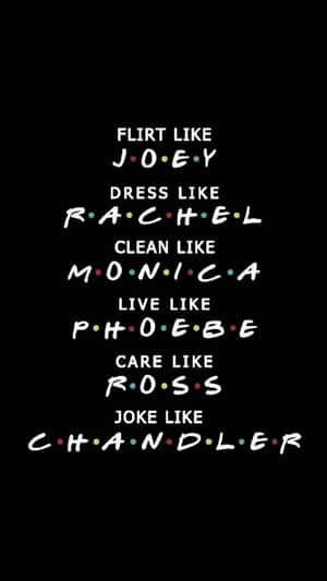 A Friends Themed Iphone Wallpaper