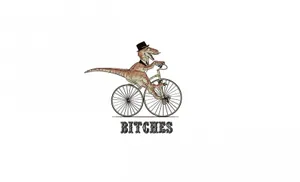 A Funny Dinosaur Ready To Explore The World. Wallpaper