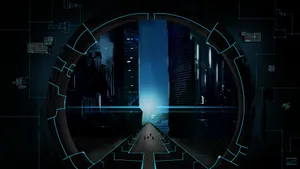 A Futuristic City With A Futuristic City Wallpaper