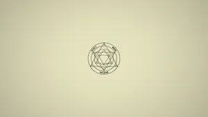 A Geometric Design With A Circle In The Middle Wallpaper