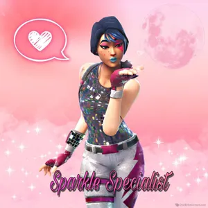 A Girl In Pink With A Pink Background And A Pink Heart Wallpaper
