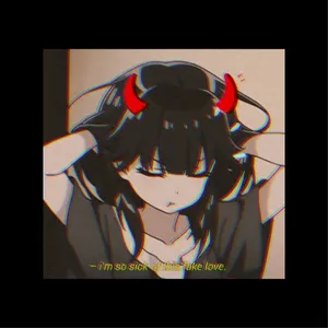 A Girl With Horns On Her Head Is Holding A Book Wallpaper