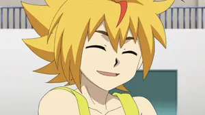 A Girl With Yellow Hair And Yellow Eyes Wallpaper