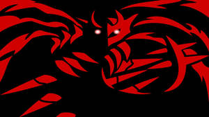 A Glowing Red And Black Giratina Wallpaper