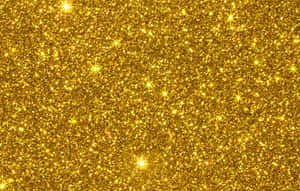 A Gold Glitter Background With Stars Wallpaper