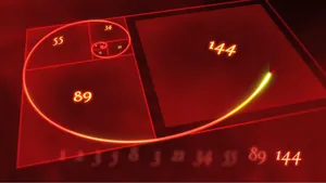 A Golden Spiral With Numbers On It Wallpaper