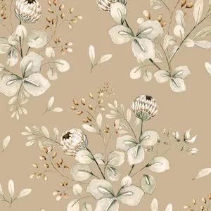 A Golden Sunset Over A Serene Beach. Wallpaper