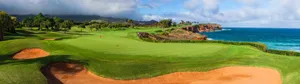 A Golfer Putting On A Spectacular Sunny Day Wallpaper