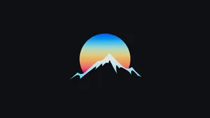 A Gradient Circle Wallpaper