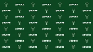 A Green Background With White And Green Buck Logos Wallpaper