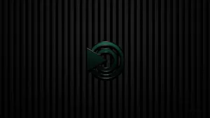 A Green Logo On A Black Background Wallpaper