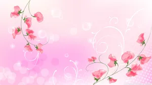 A Grid Of Soft Colored, Delicate Squares On A Simple Pink Background Wallpaper