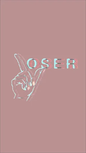 A Hand With The Word Oser On It Wallpaper