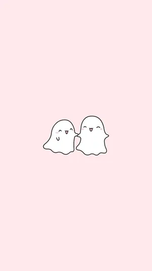 A Happy Ghost Celebrating Halloween Wallpaper