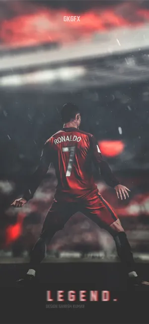 A Happy Soccer Player Wallpaper