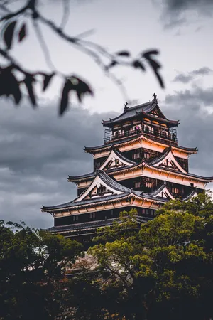 A Large Building With A Clock Tower Wallpaper