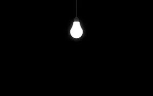 A Lonely Light Bulb Wallpaper