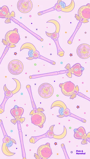 A Magical Ipad Featuring The Iconic Character From The Japanese Series Sailor Moon Wallpaper