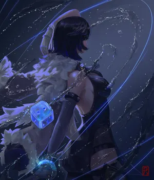 “a Magical Journey Alongside The Adorable Yelan Of Genshin Impact!” Wallpaper