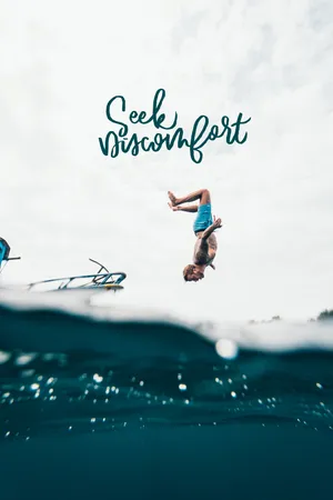 A Man Is Diving Into The Ocean With The Words Seek Visionfort Wallpaper
