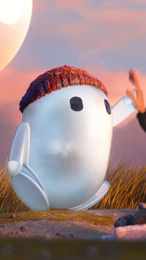 A Man Is Holding A White Ball Wallpaper