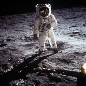 A Man On The Moon Wallpaper