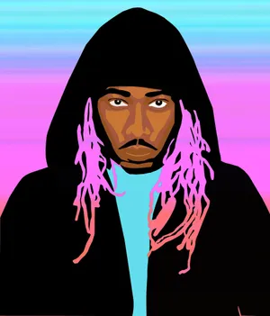 A Man With Dreadlocks And A Hoodie Wallpaper