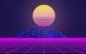 A Modern Vaporwave Tablet For An Ultramodern Experience Wallpaper