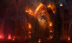 A Mystical Gateway To Hell Wallpaper