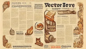 A Newspaper With A Lot Of Different Things On It Wallpaper