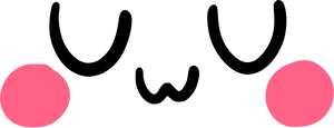 A Pair Of Pink And Black Circles Wallpaper