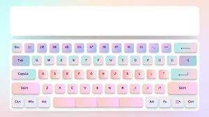 A Pastel Pink And Purple Computer Keyboard Wallpaper