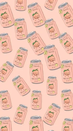A Pattern Of Cans Of Soda Wallpaper