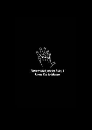 A Person In Pain Holding Their Hurt Hand Wallpaper