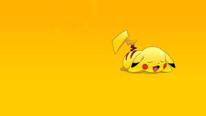 A Pikachu That's Ready For A Nap Wallpaper