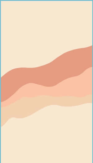 A Pink And Beige Wavy Line Wallpaper