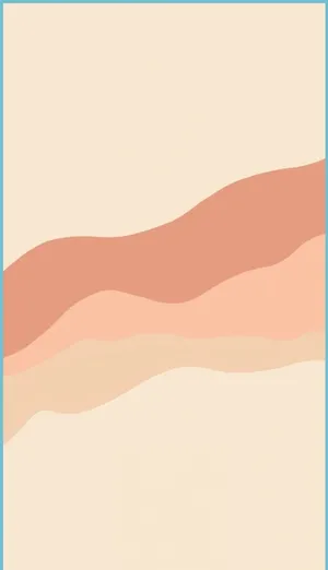 A Pink And Beige Wavy Line Wallpaper