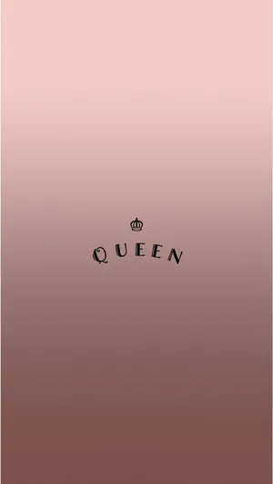 A Pink And Black Background With The Word Queen Wallpaper