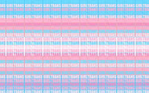 A Pink And Blue Striped Pattern Wallpaper