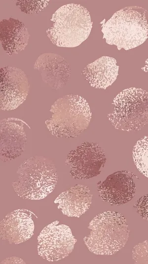 A Pink And Gold Abstract Pattern With A Metallic Finish Wallpaper