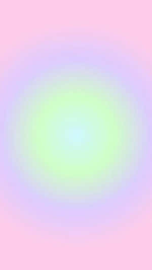 A Pink And Green Background With A Rainbow Wallpaper