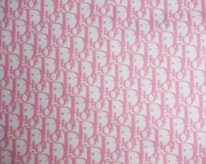 A Pink And White Fabric With A Pattern Of Scissors Wallpaper